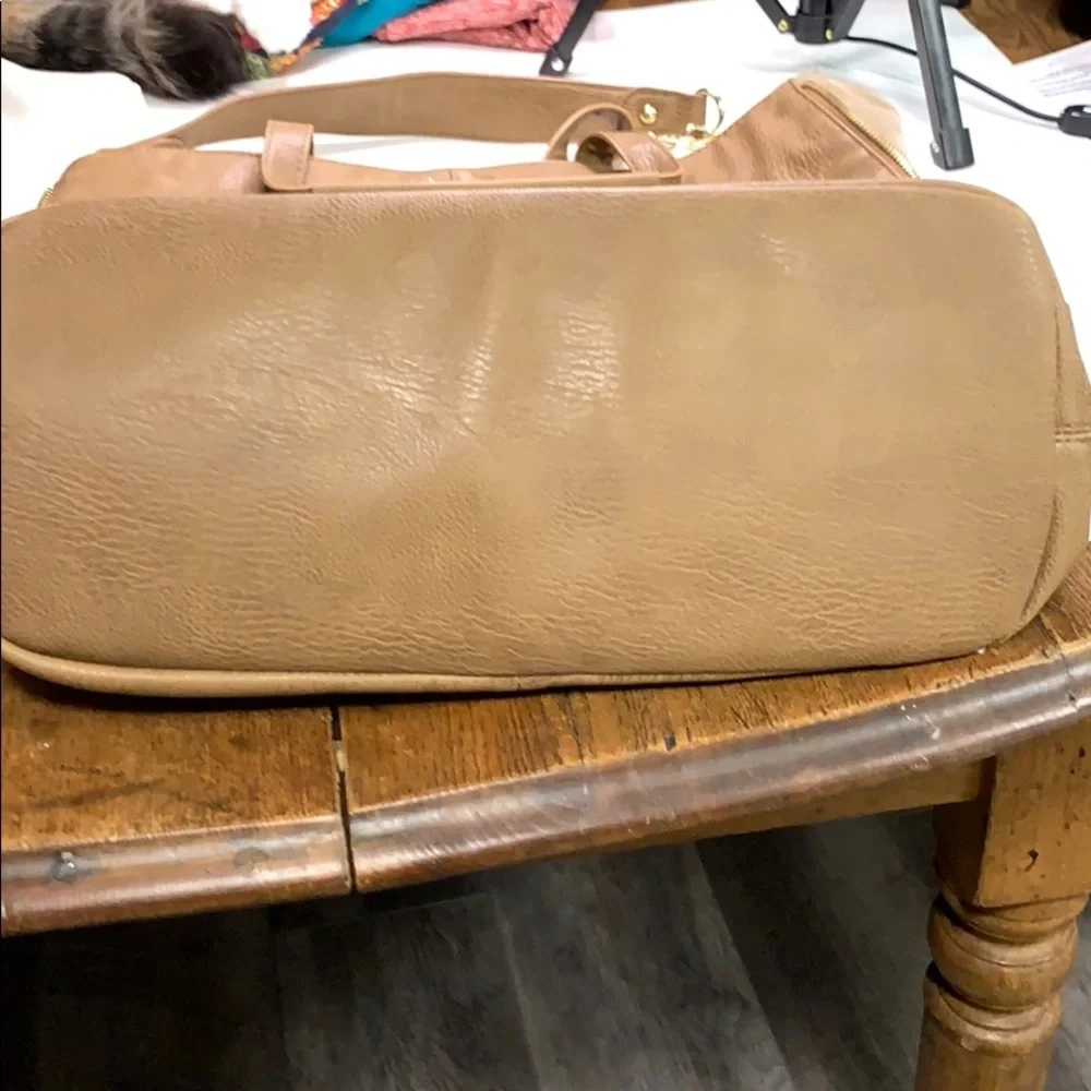 Steve Madden Stylish Tan Studded Women's Tote Bag